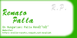 renato palla business card